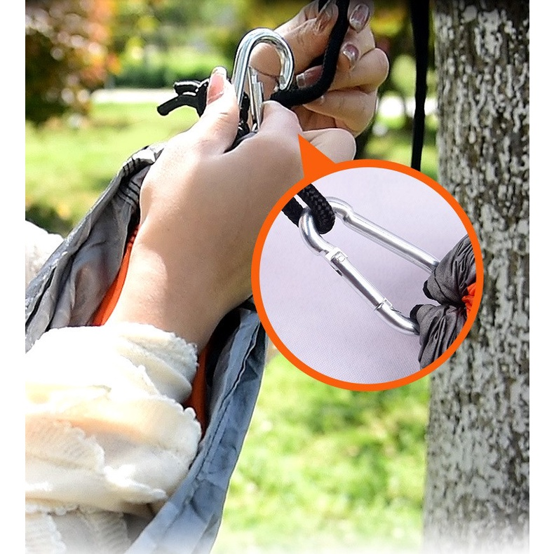 Rede De Dormir Casal 300kg Lazer Camping Selva Nylon 210t Rede Descanso JOYFOX