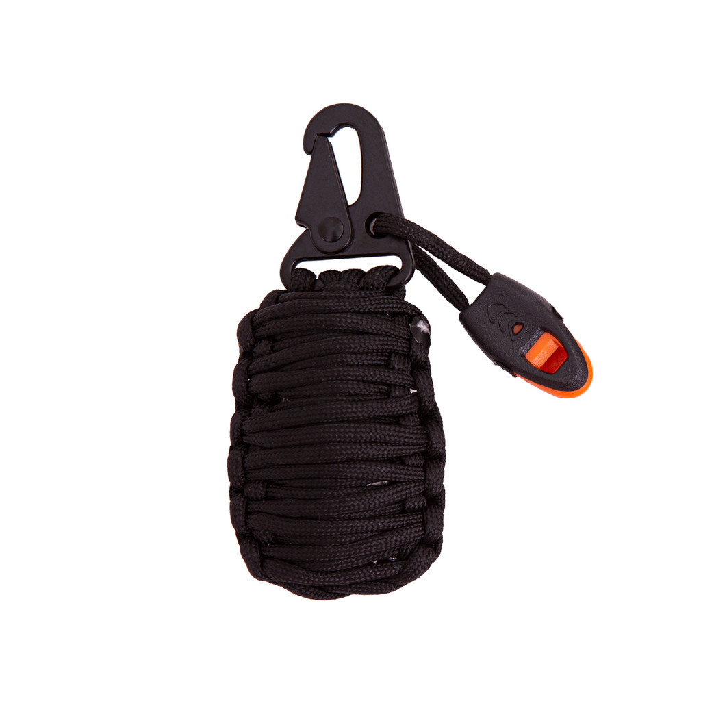 Chaveiro Paracord Kit Sobrevivência c/ Apito XGJ-8 (20 Itens)