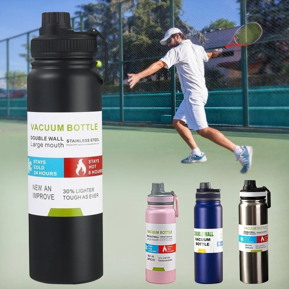 Garrafa Térmica aco inox 304 com 800ml garrafa espacial Quente & Frio Com Isolamento Térmico De Grande Capacidade