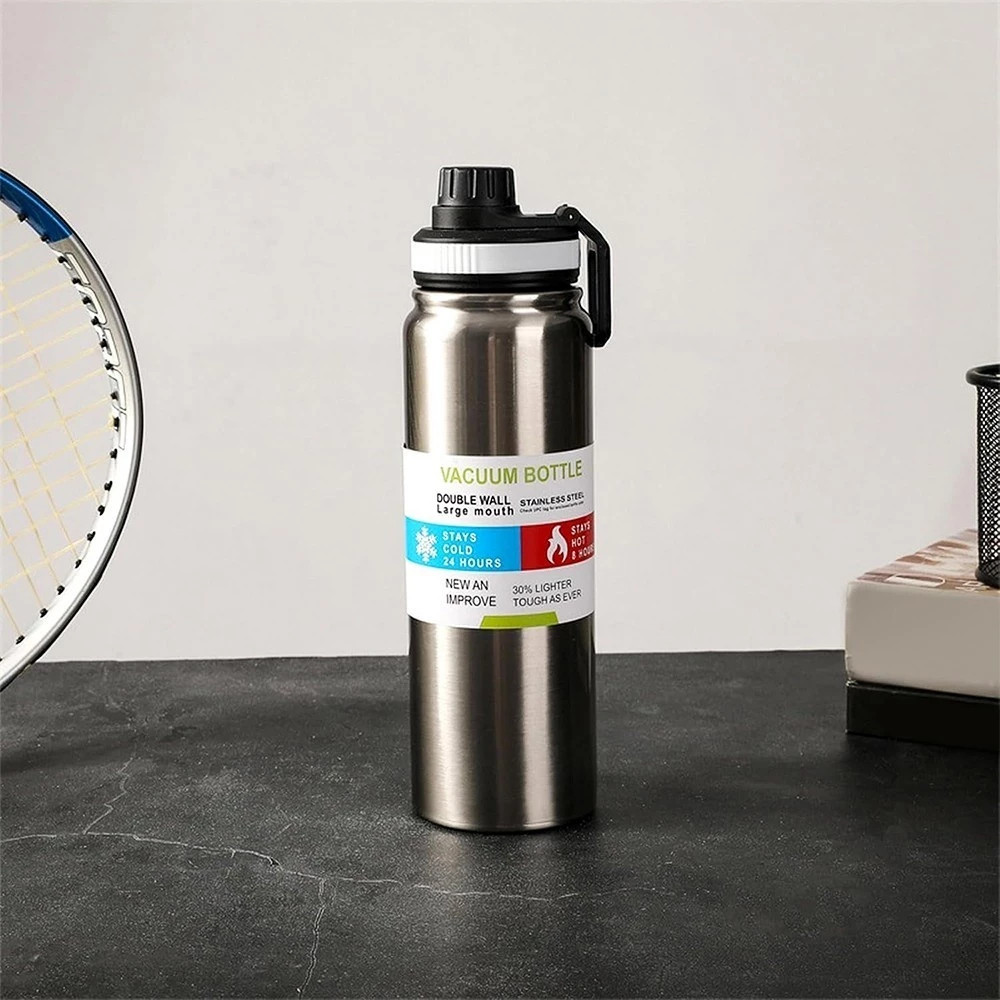 Garrafa Térmica aco inox 304 com 800ml garrafa espacial Quente & Frio Com Isolamento Térmico De Grande Capacidade