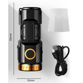 Lanterna Tática Poderosa De Alta Potência Recarregável Por USB