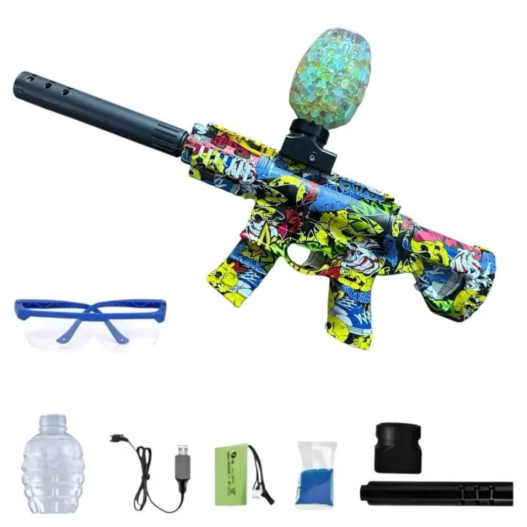 (Grande) M416 Arma Metralhadora blaster Lança Bolinhas De Gel Elétrica Pistola de gel blaster