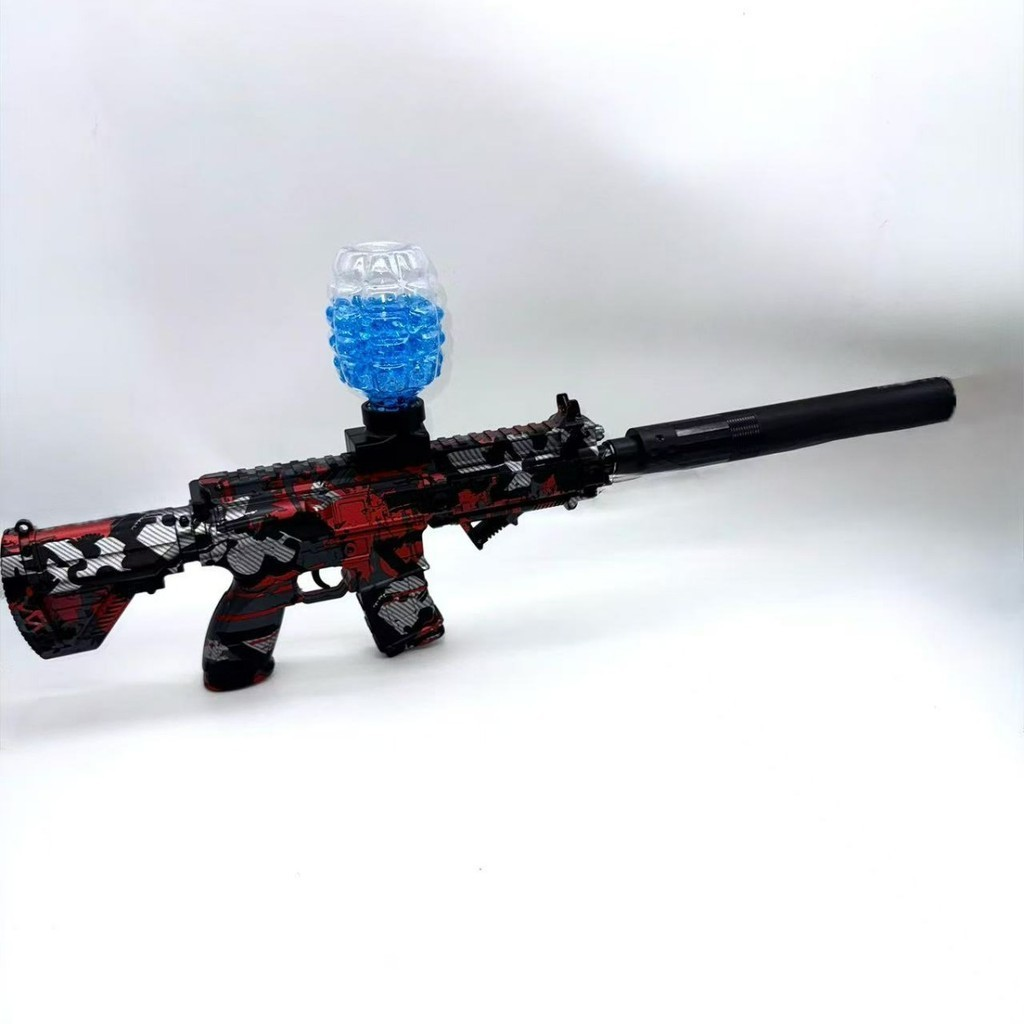 (Grande) M416 Arma Metralhadora blaster Lança Bolinhas De Gel Elétrica Pistola de gel blaster