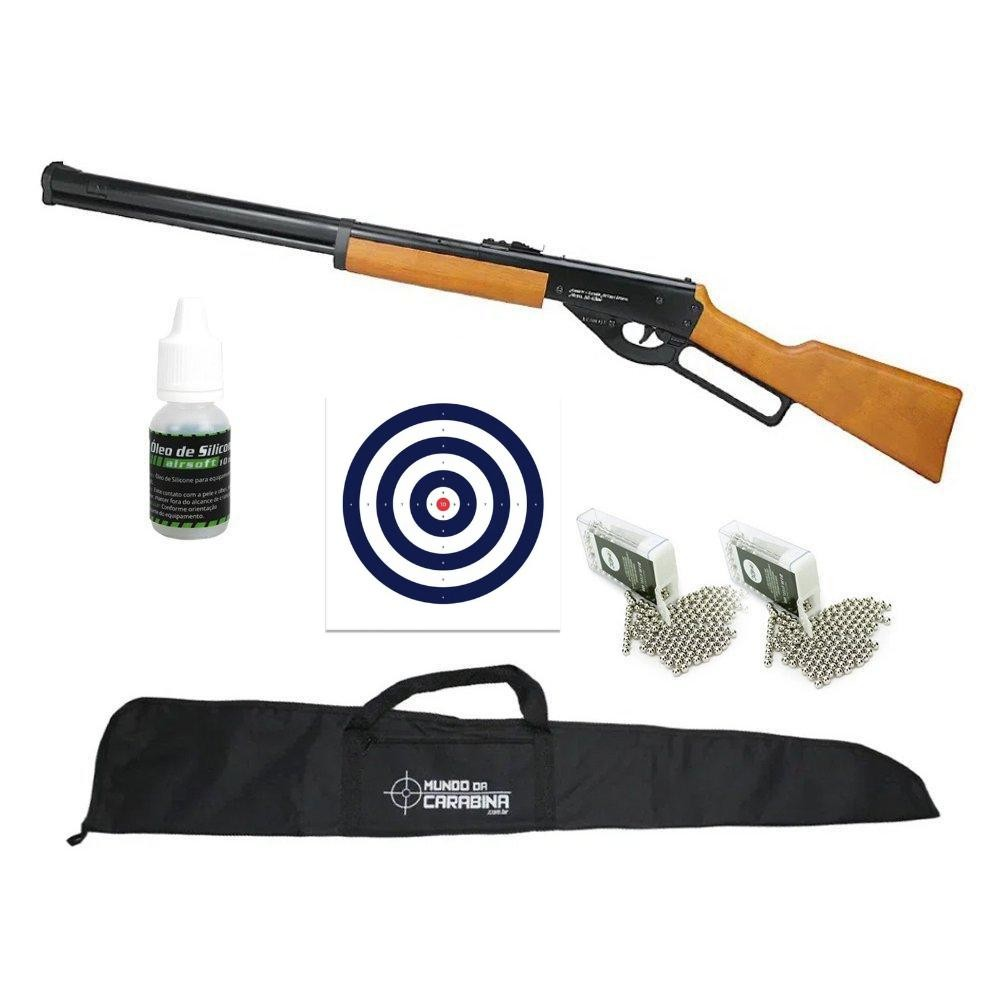 Carabina Spring Cowboy Lever Action Madeira 4,5+Kit