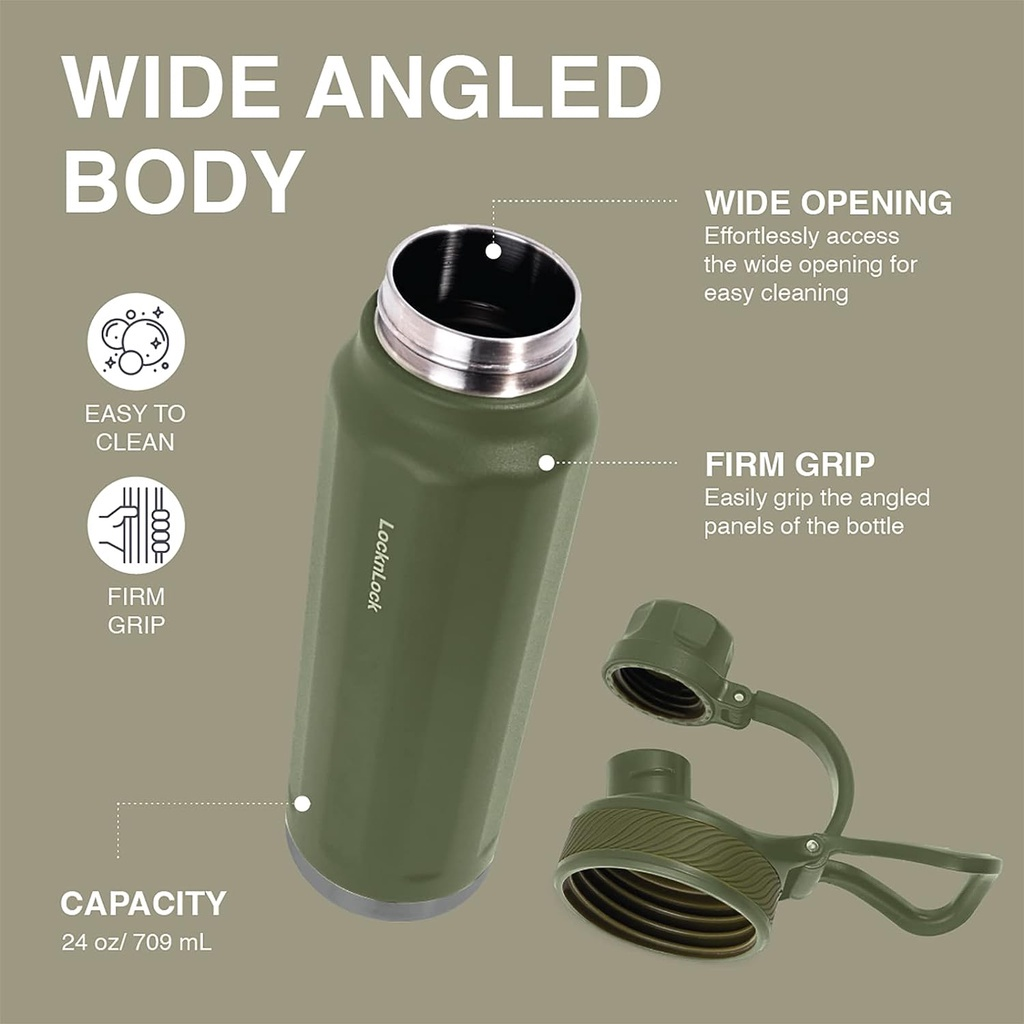 Garrafa Térmica Grande Capacidade Esportiva De Viagem Tampa De Portátil 800ml