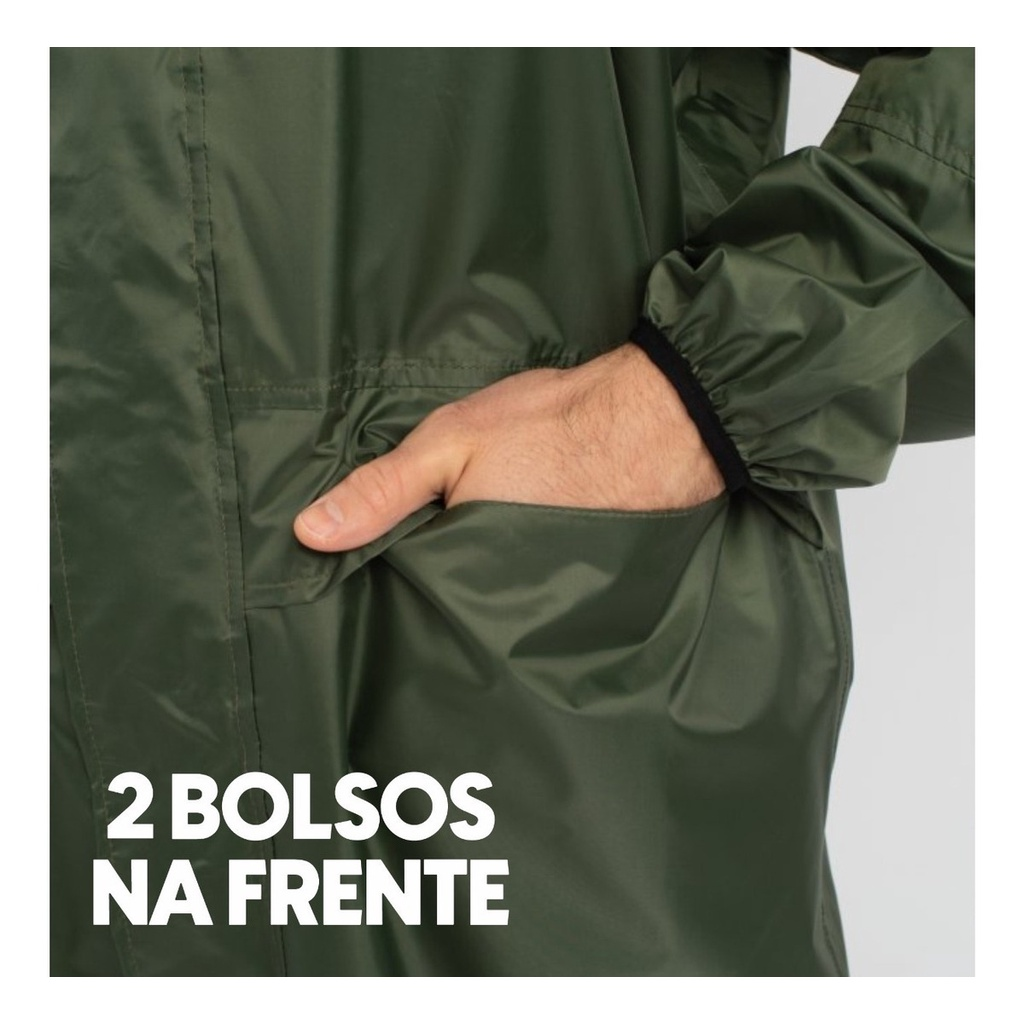Capa De Chuva P/ Pesca Pescaria Militar Reforçada Epi Oferta