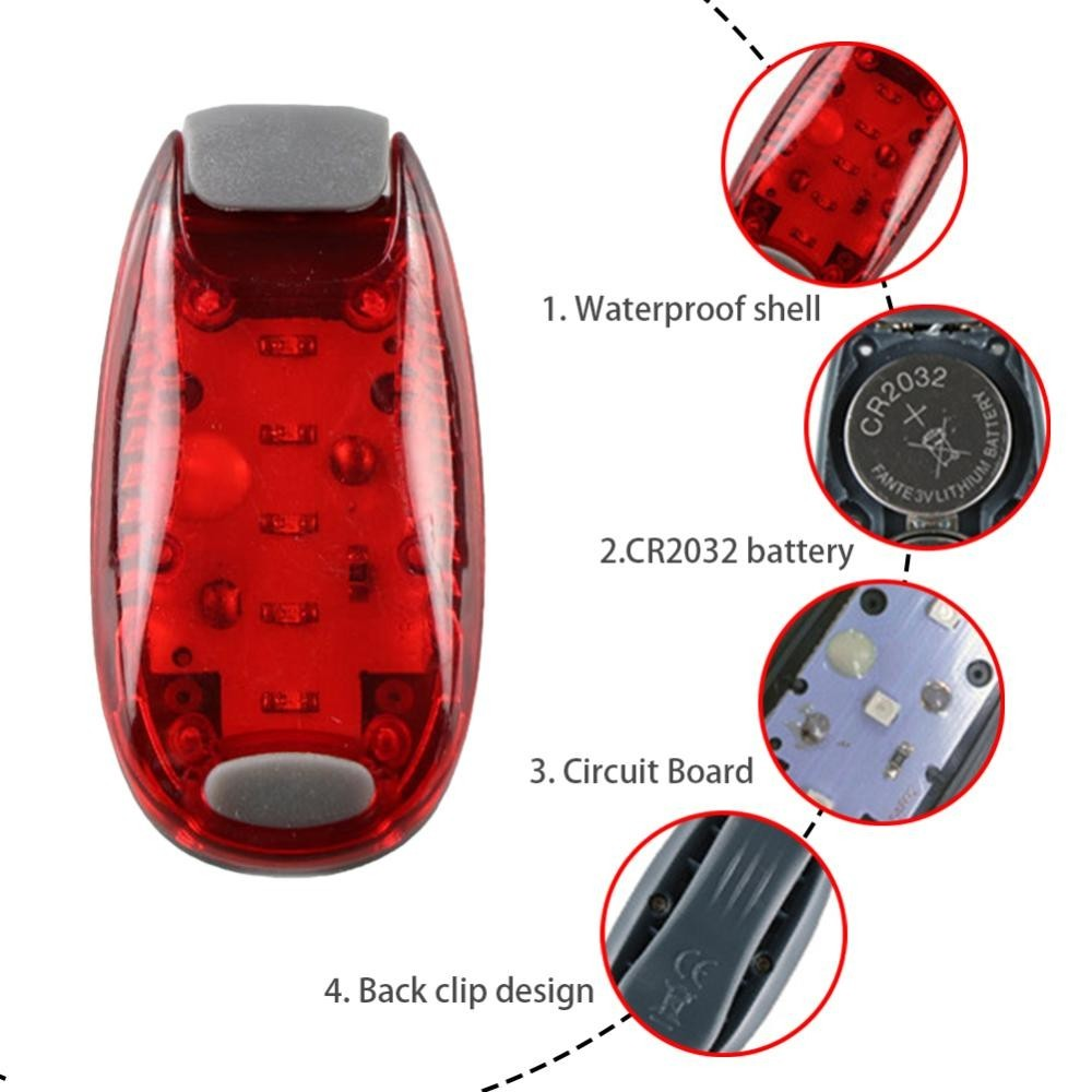 5LEDs Boat Navigation Lights Side Marker Signal Lamp For Marine Boat Yacht Motorboat Night Running Fishing Bicycle Light