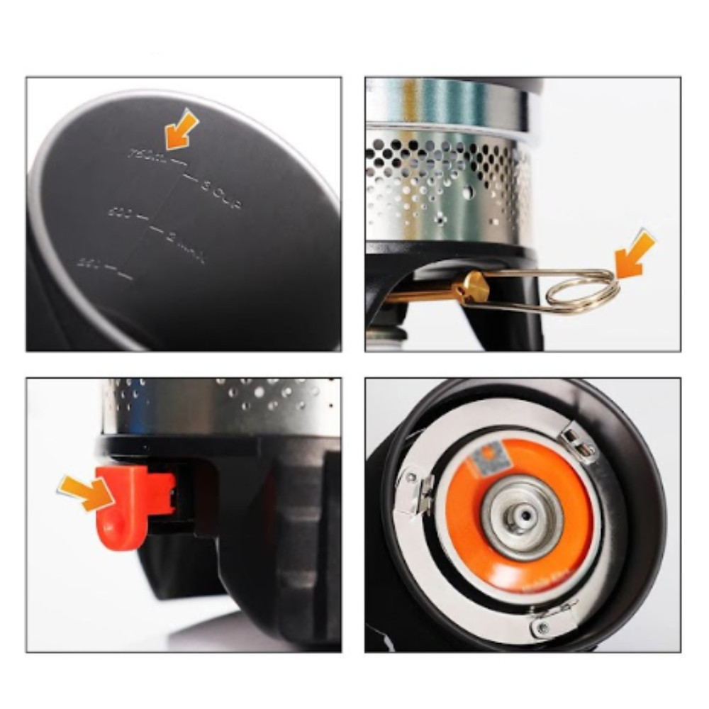 Fogareiro com Panela Jet Cook Trekking Alpinismo Camping