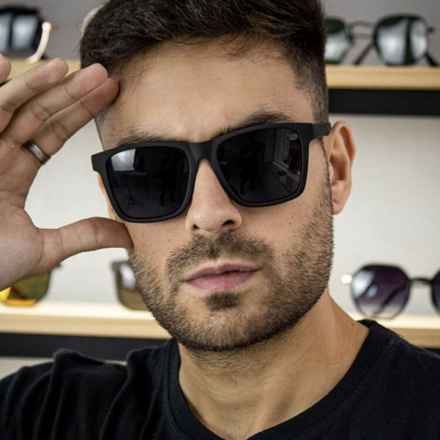 Óculos de Sol Estilo Justin Quadradinho Acetato UNISSEX Diversas Cores