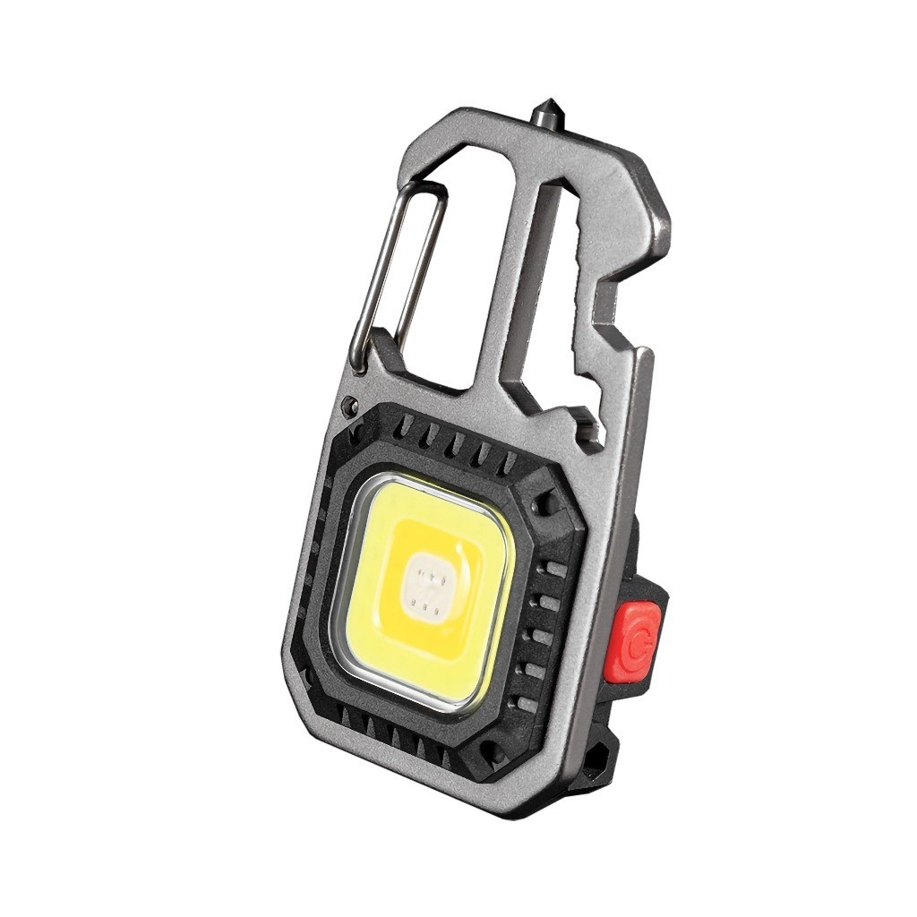 Chaveiro Lanterna Tatica Titaniun LED com Iluminação Ajustável Chave Multifuncional Blindado