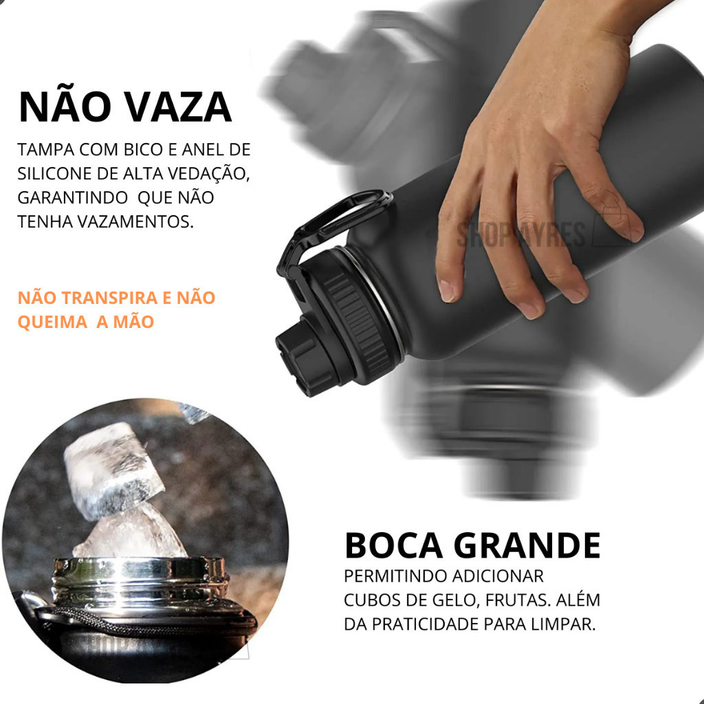 1200 ml 32 Oz 40 Oz Garrafa Térmica liso espacial Quente & Frio Com Isolamento Térmico
