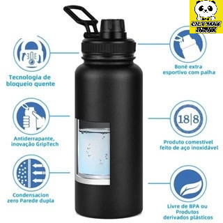 1200 ml 32 Oz 40 Oz Garrafa Térmica liso espacial Quente & Frio Com Isolamento Térmico