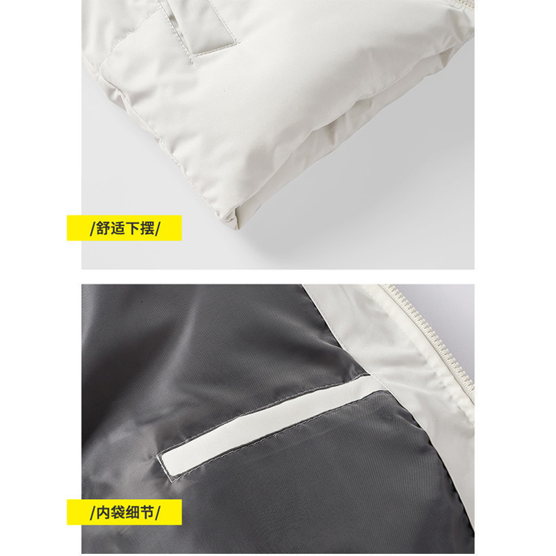 Quiksilver Jaqueta Espessada De Inverno Masculina Com Gola Alta Manga Comprida De Algodão Quente E Confortável