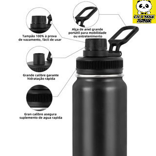 1200 ml 32 Oz 40 Oz Garrafa Térmica liso espacial Quente & Frio Com Isolamento Térmico