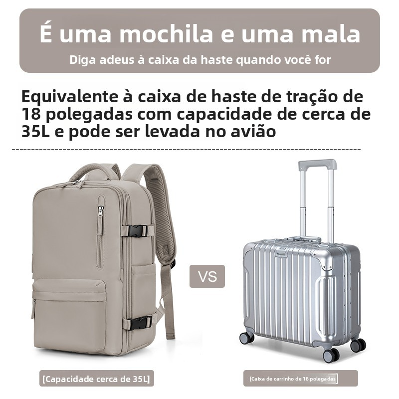 Males Multifuncional Viagem Mochila Portátil Grande Capacidade Transpirável Bagagem De Mão