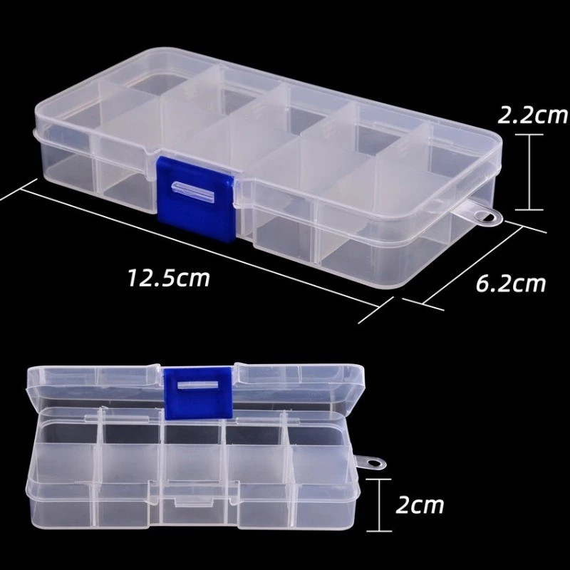 Kit Pesca 600 Anzóis Chinu nos Tamanhos 3 ao 12 com Estojo de Armazenamento