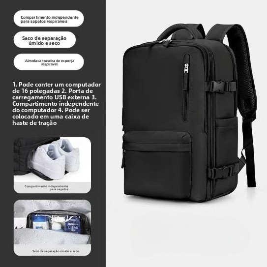 Males Multifuncional Viagem Mochila Portátil Grande Capacidade Transpirável Bagagem De Mão