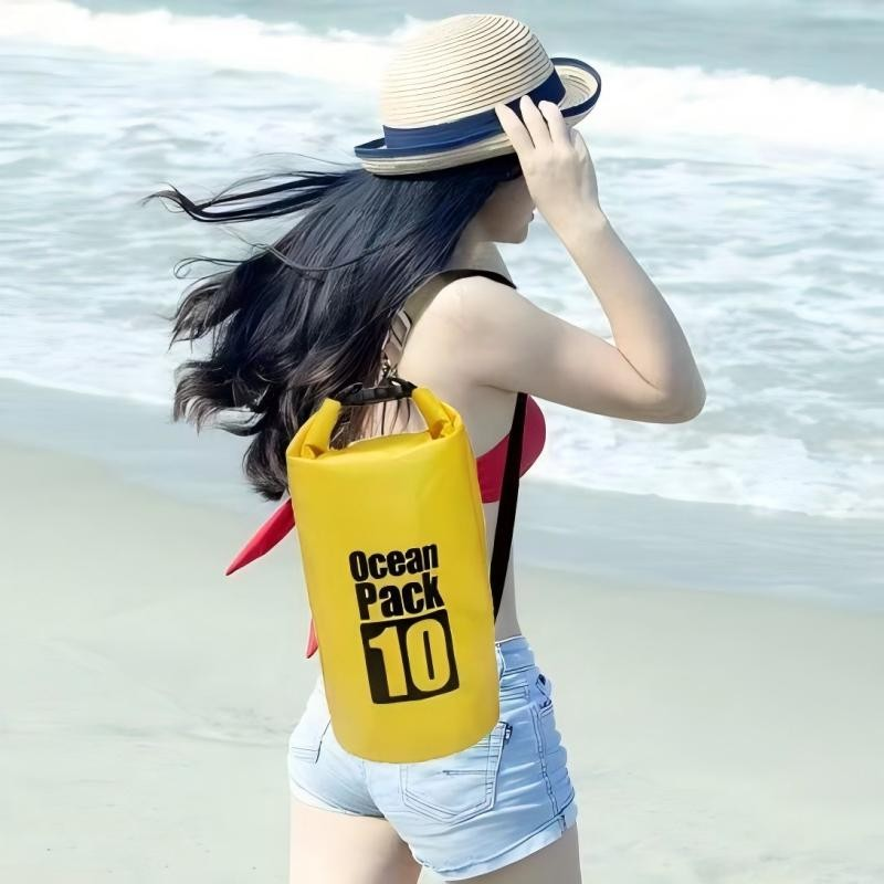 Bolsa Impermeável Saco Estanque 2/5/10/15/20/30L Camping Bag Mochila Pesca Caiaque Natação