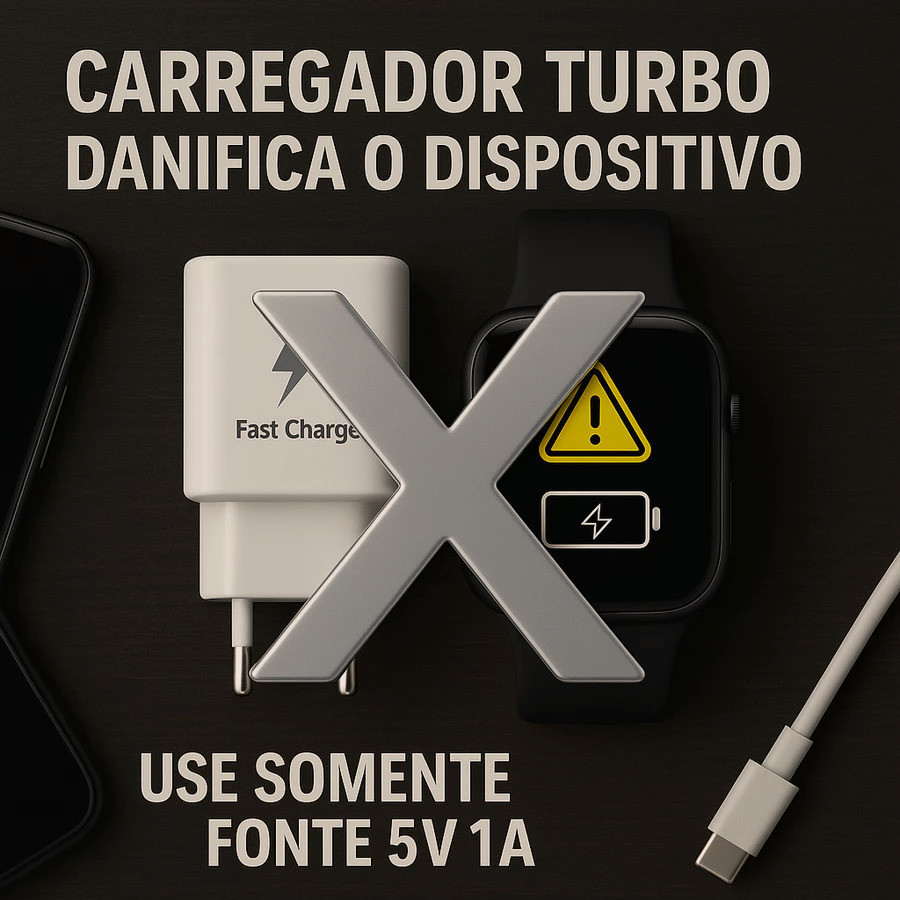 Smartwatch GT 10 48mm Bluetooth Chamadas e Controle de Música Tela 1.52” Acompanha 8 Pulseiras JZ