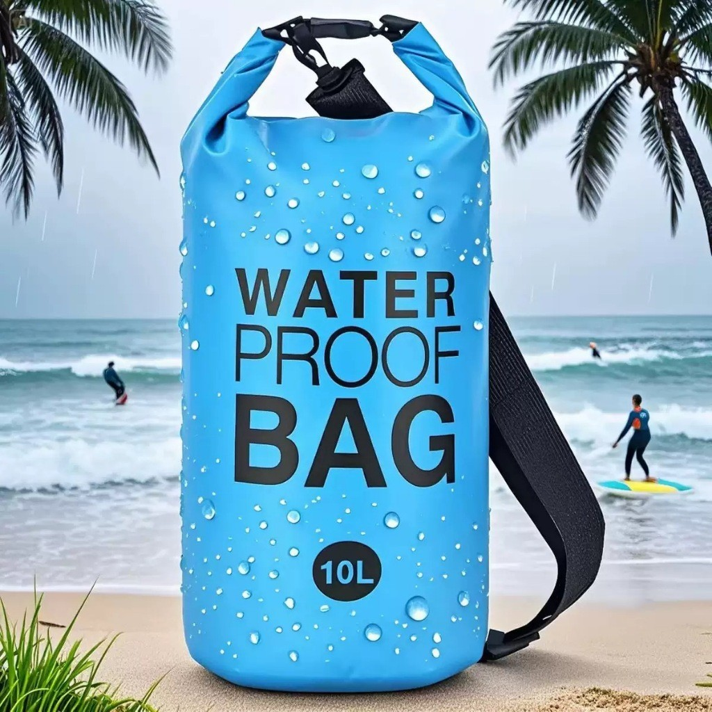 Bolsa Impermeável Saco Estanque 2/5/10/15/20/30L Camping Bag Mochila Pesca Caiaque Natação