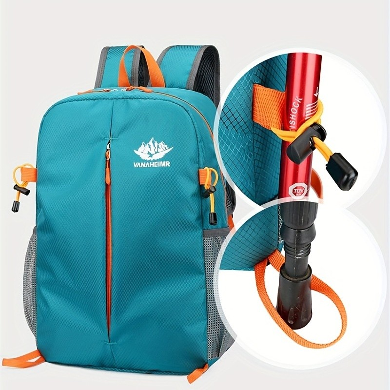 Mochila Unissex Leve Impermeável Dobrável Para Exterior Casual De Viagem Grande Capacidade Esportiva