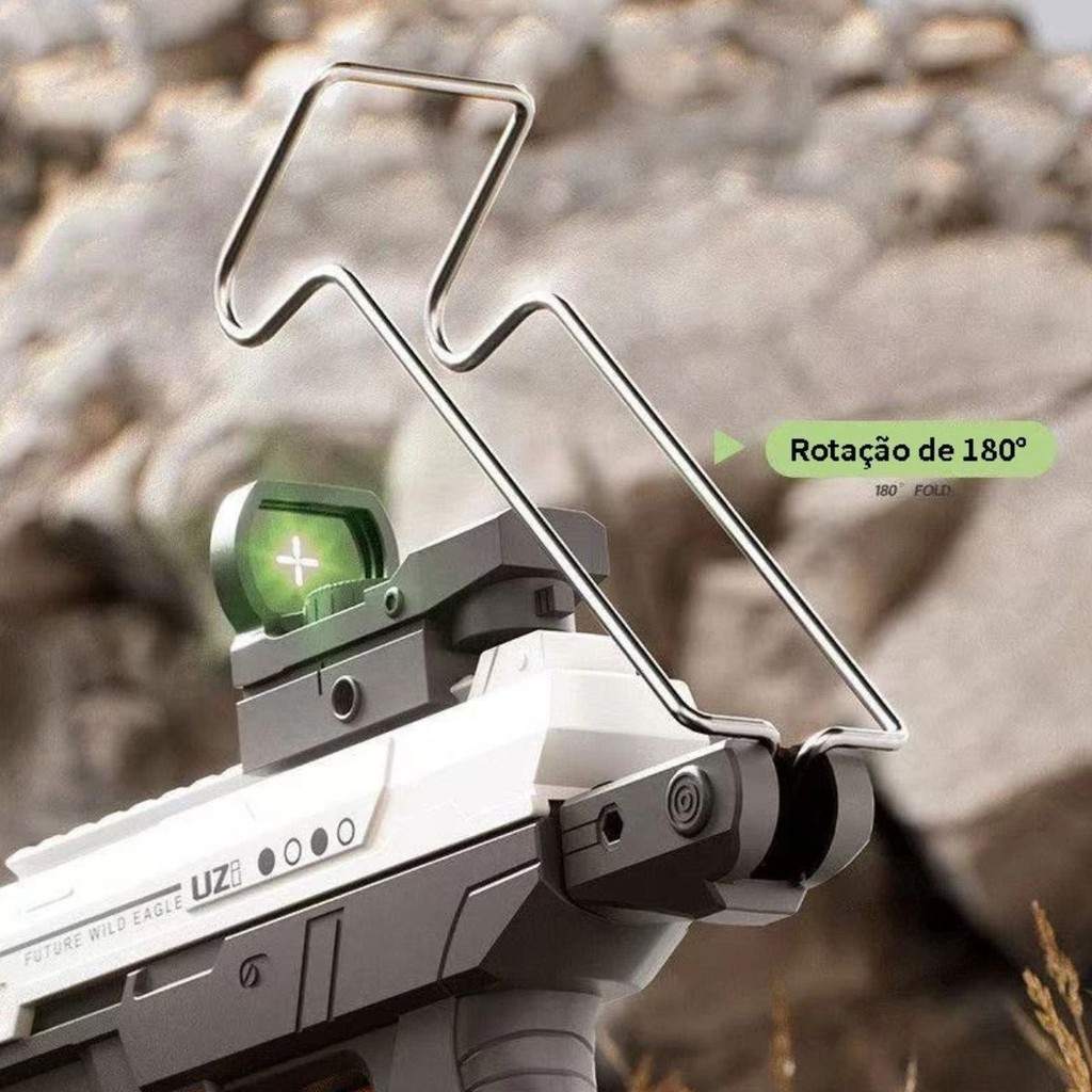 Pistola de Água Elétrica Automática Recarregável Ideal para Diversão Infantil ao Ar Livre Brinquedo Lançador de Água