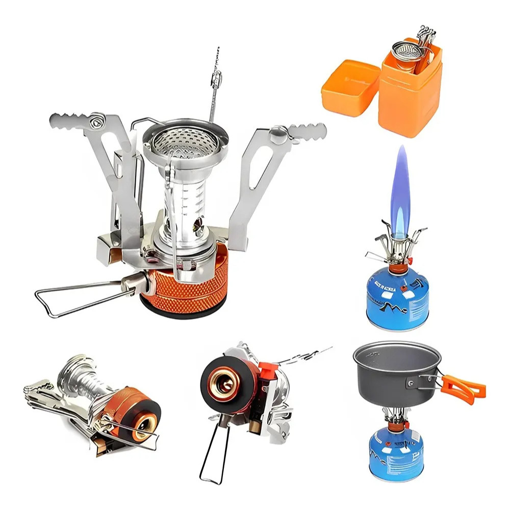 Kit Panelas Camping, Incluindo Talheres De Aço Inox 304