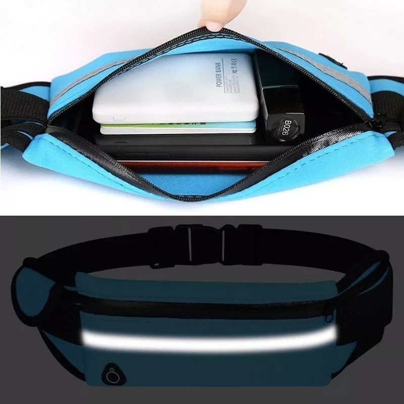 Bolsa Pochete Unissex Esportiva Impermeável Porta Celular Porta Garrafa Fitness