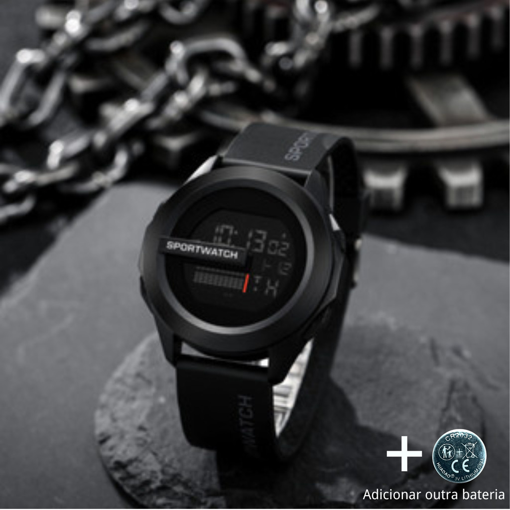 Relógio Masculino Outdoor Esportes Multi-função LED Relógio Digital