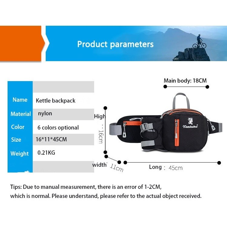 Saco De Corrida Maratona Cintura Unissex Esportes Ao Ar Livre Caminhada Telefone Fanny Pack Ginásio Fitness Água Garrafa