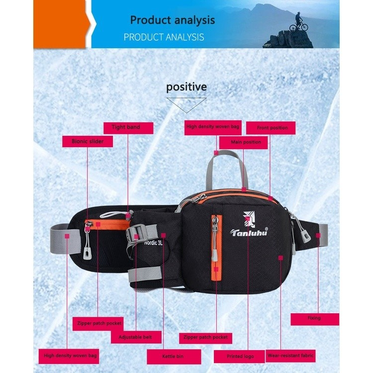 Saco De Corrida Maratona Cintura Unissex Esportes Ao Ar Livre Caminhada Telefone Fanny Pack Ginásio Fitness Água Garrafa