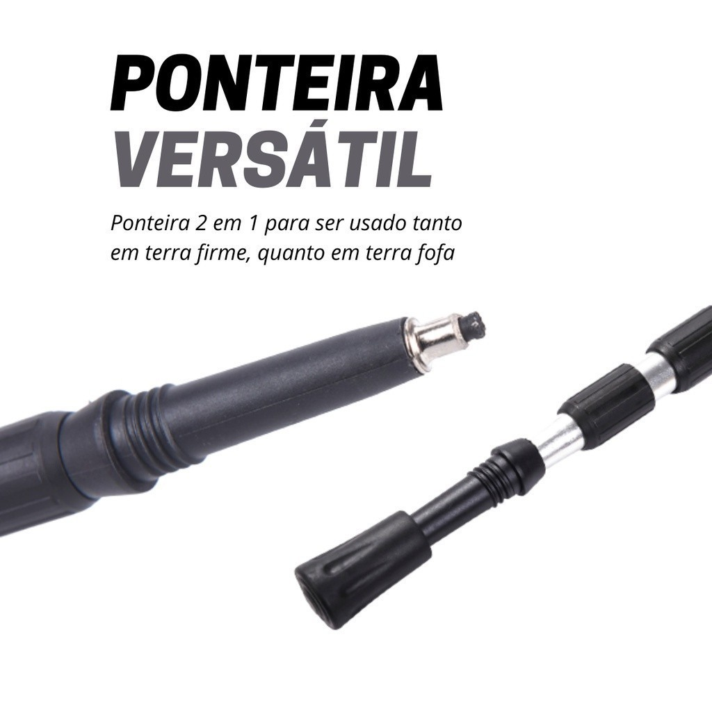 Bengala Bastão Para Caminhada Trilha Trekking Ajustável em Alumínio