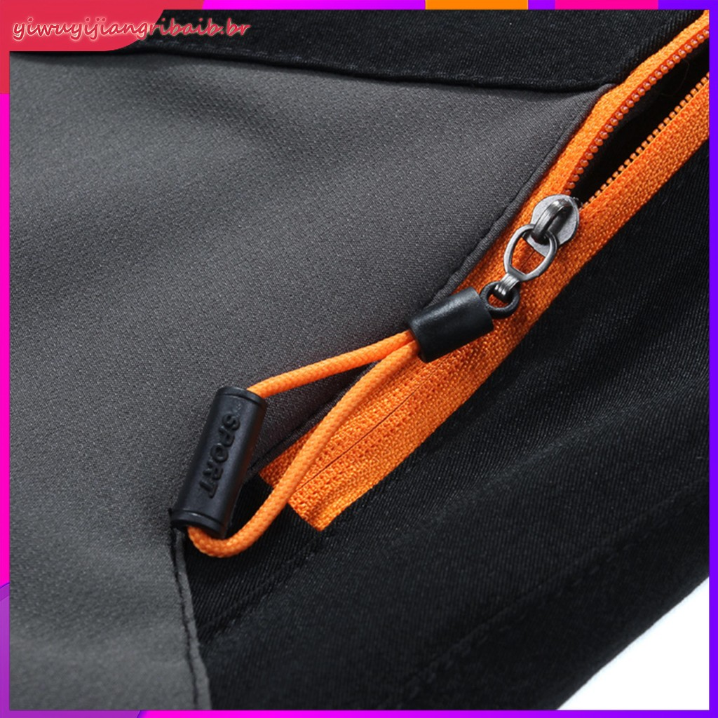 Calças De Trabalho Para Caminhadas Ao Ar Livre À Prova D'água Com Bolsos Zíper