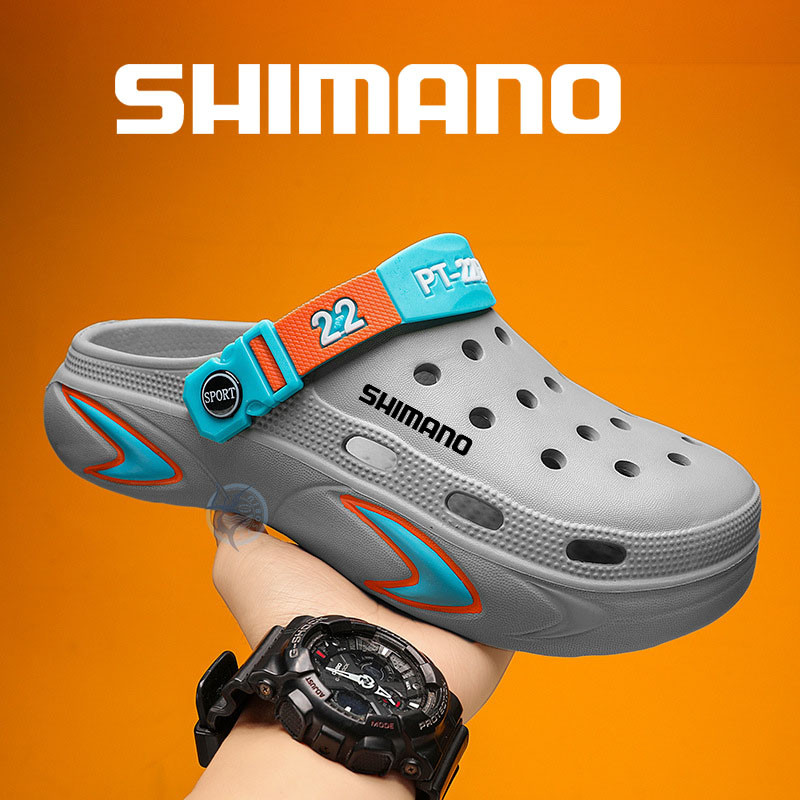 Shimano Hole Shoes Homens Verão Antiderrapante E Resistente Ao Desgaste Sandálias De Praia Calçados Esportivos Masculino