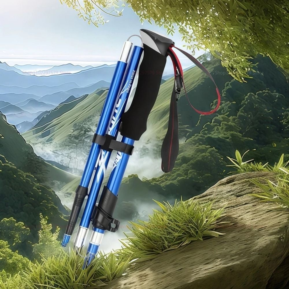 DION1UE Bastões De Trekking Ao Ar Livre , Travas Rápidas Ajustáveis De 3 Seções , Bengalas Dobráveis