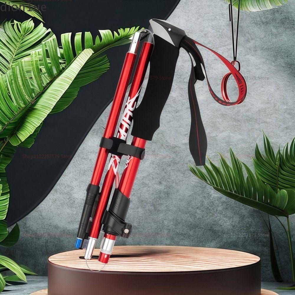 DION1UE Bastões De Trekking Ao Ar Livre , Travas Rápidas Ajustáveis De 3 Seções , Bengalas Dobráveis