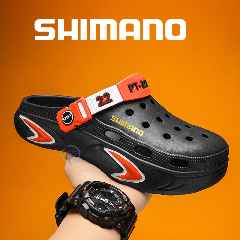 Shimano Hole Shoes Homens Verão Antiderrapante E Resistente Ao Desgaste Sandálias De Praia Calçados Esportivos Masculino