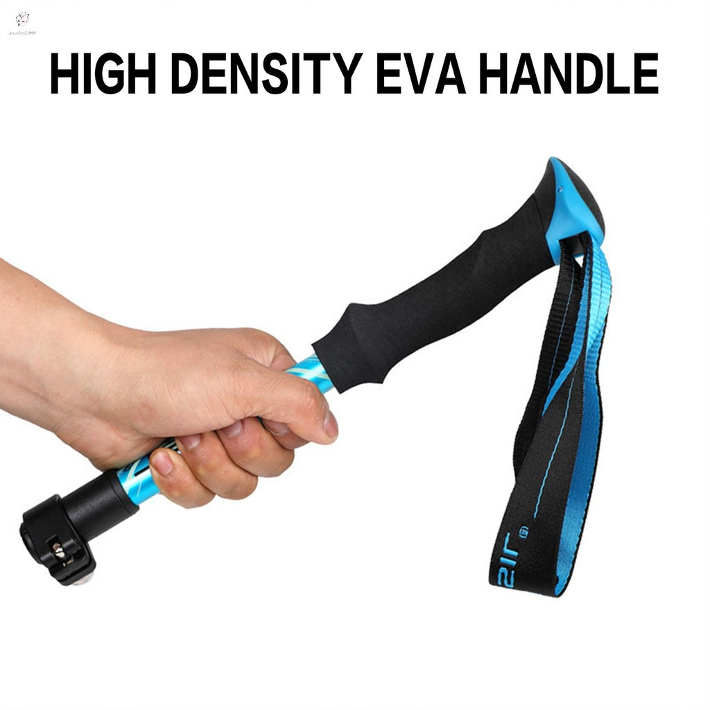 Bastões De Trekking Dobráveis Para Caminhadas , Leves , Ajustáveis , Duráveis , Uso Em E Escalada