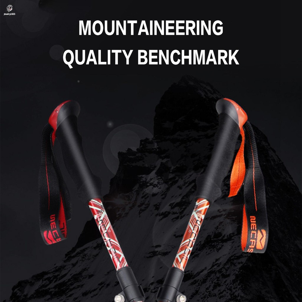 Bastões De Trekking Dobráveis Para Caminhadas , Leves , Ajustáveis , Duráveis , Uso Em E Escalada