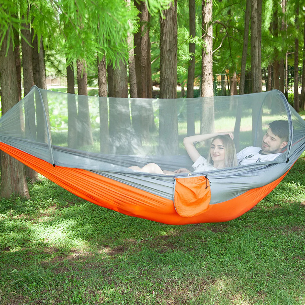 Rede Com Tela Mosquiteiro Cor: Laranja Snel Camping