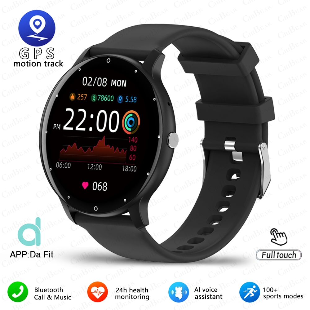 Smartwatch 1.28 Polegada Tela De Toque Completa Modo Esportivo Freqüência Cardíaca Movimento Pista Relógio Android IOS E