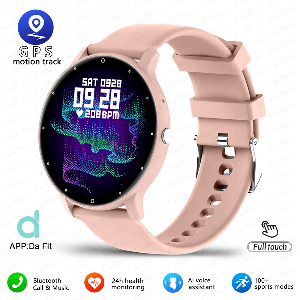 Smartwatch 1.28 Polegada Tela De Toque Completa Modo Esportivo Freqüência Cardíaca Movimento Pista Relógio Android IOS E