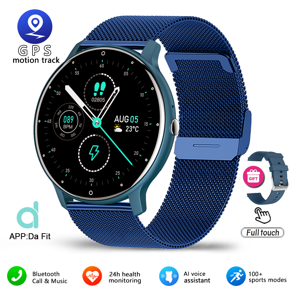 Smartwatch 1.28 Polegada Tela De Toque Completa Modo Esportivo Freqüência Cardíaca Movimento Pista Relógio Android IOS E