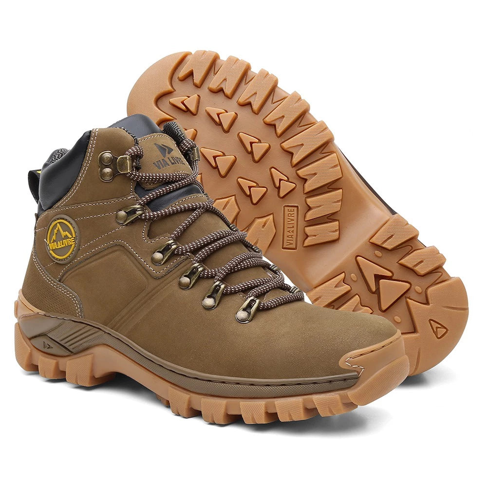Bota Masculina Lançamento TOP Coturno Via Livre- N6 Com C.A