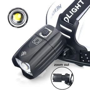 Lanterna De Cabeça Mais Forte Do Mundo LED Lanterna Super Potente Recarregavel