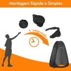 Tenda Pop Up Automatica portatil Banheiro Camping Camuflada