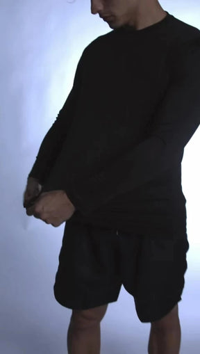 Camisa Camiseta Proteção Uv 50+ Solar Unissex Segunda Pele Frio e Calor Térmica Com Compressao