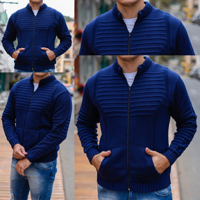 Casaco Parca Jaqueta Masculina Grossa de Inverno com Bolso e Zíper Quente Lisa Camuflada para Homens