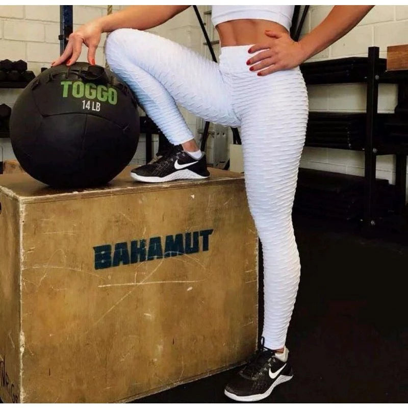 Leg disfarça celulites para academia bolha brocada