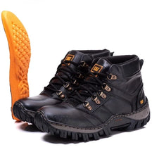 Bota Caterpillar Masculina Em Couro Com Palmilha Em Gel Macia Adventure